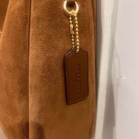 COACH Convertible Suede Crossbody Bag, Hadley - Picture 2 of 5